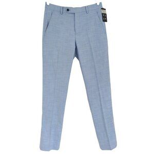 Alfani Slim Fit Light Blue Dress Pants For Men 30W 32L Polyester & Viscose. NWT